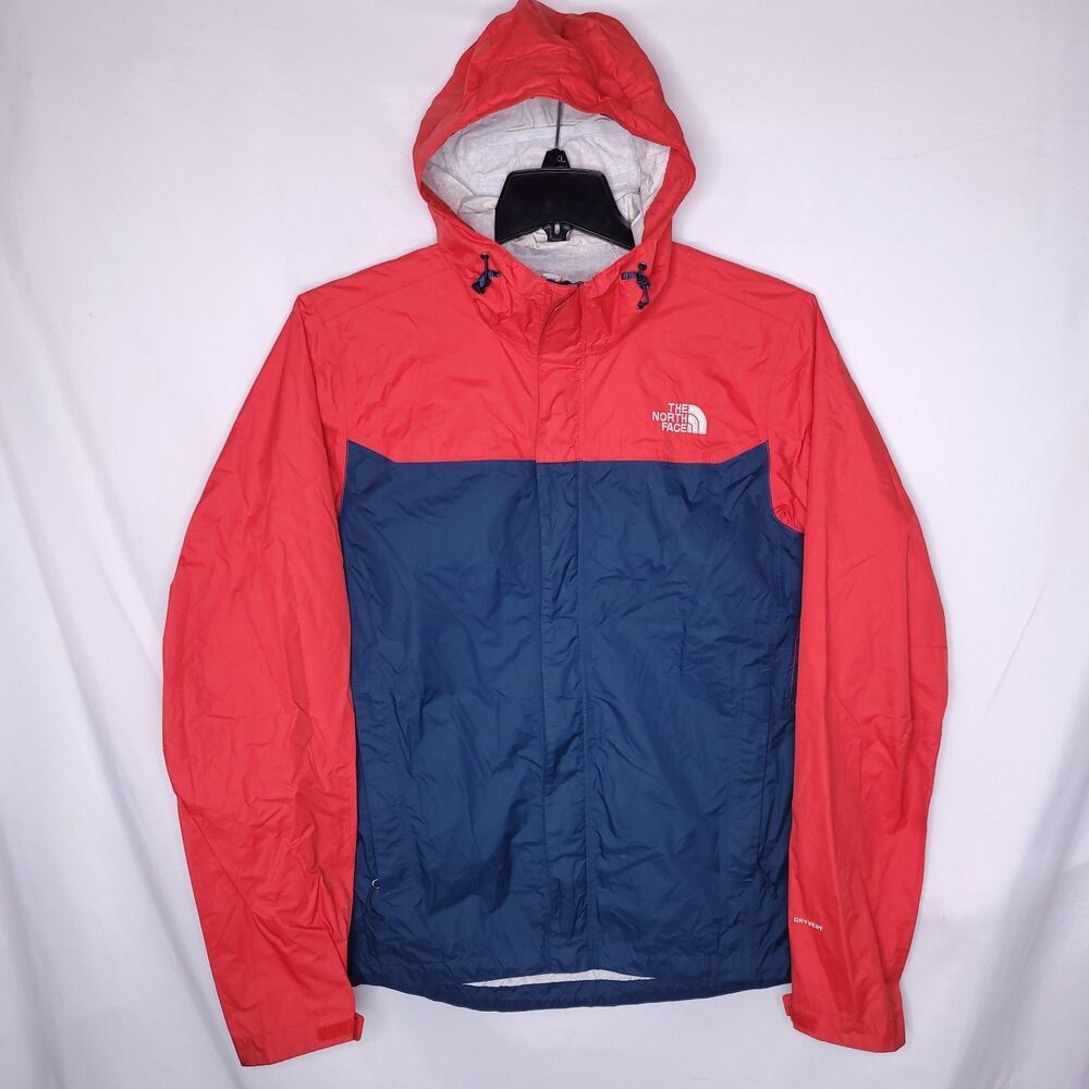 The North Face Venture 2 Jacket Mens Small Red, Navy DryVent